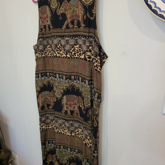 Wear On Earth Woman's Med Duster Tribal & Boho Style Earthy Tones - Picture 3 of 10